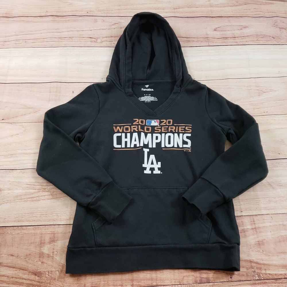 Los Angeles‎ Dodgers Sweater Womens Small Black World Series Hoodie Baseball